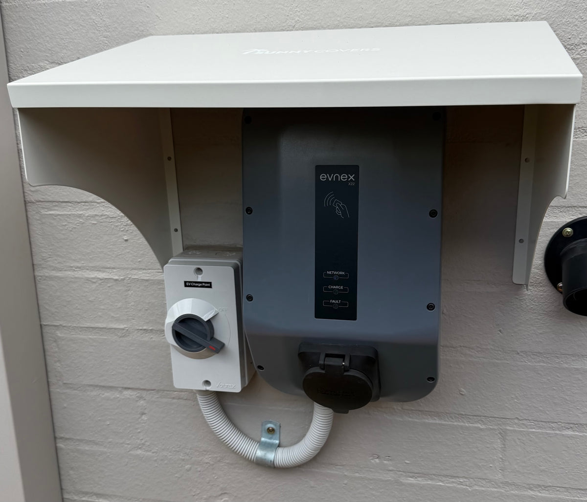 EV Charger Cover installed - customer photo