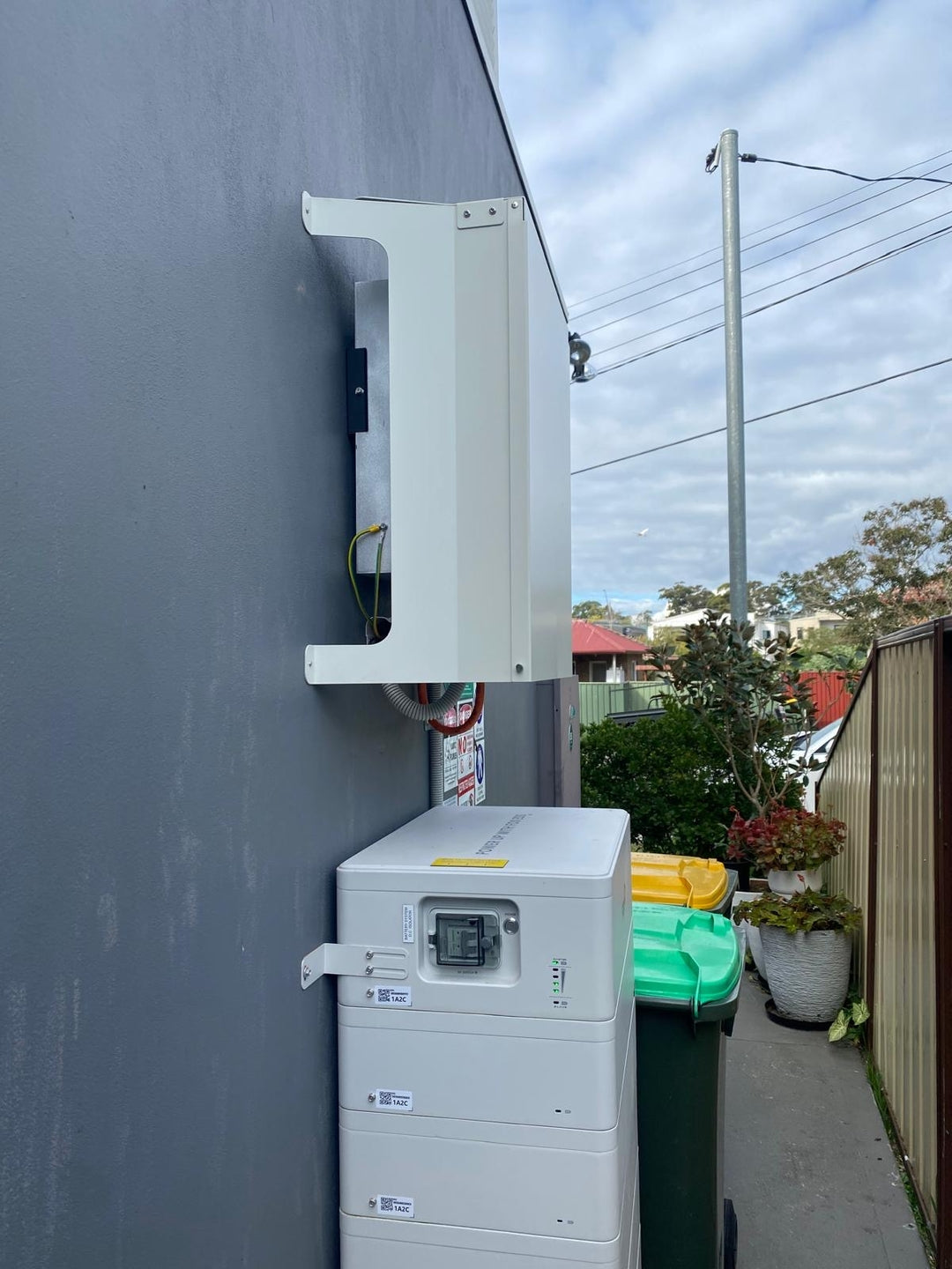 Large Solar Inverter Cover installed - customer photo