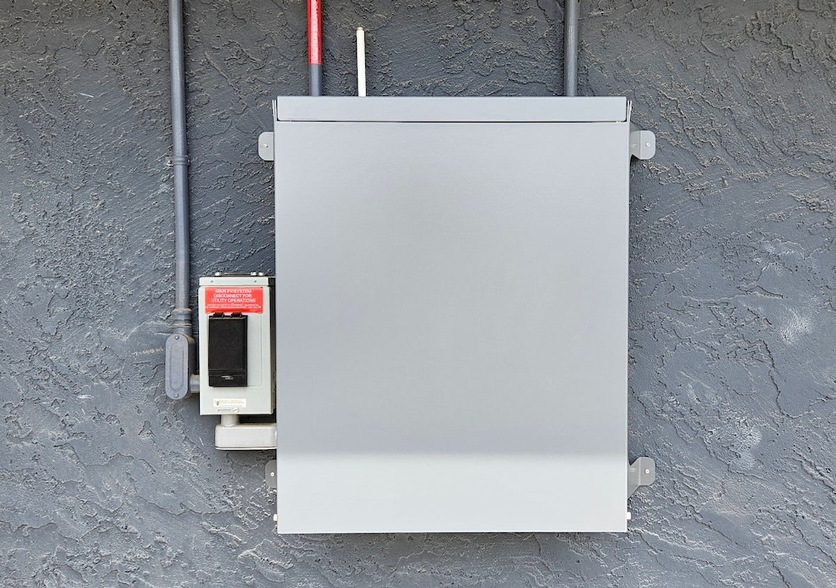 Solar Inverter Cover in Basalt installed - customer photo