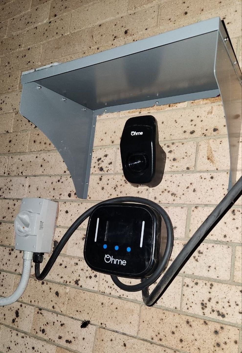 EV Charger Cover in Basalt installed - customer photo