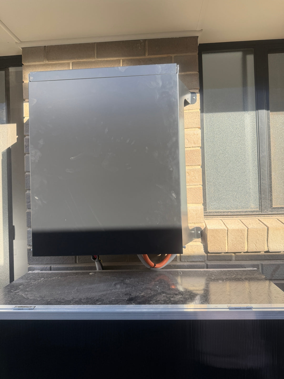 Solar Inverter Cover in Night Sky installed - customer photo